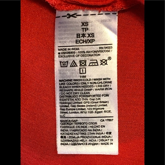 Gap Chic Top Blouse Size XS Crochet Lace Crinkle Crepe Boho Summer relaxed - Picture 13 of 13